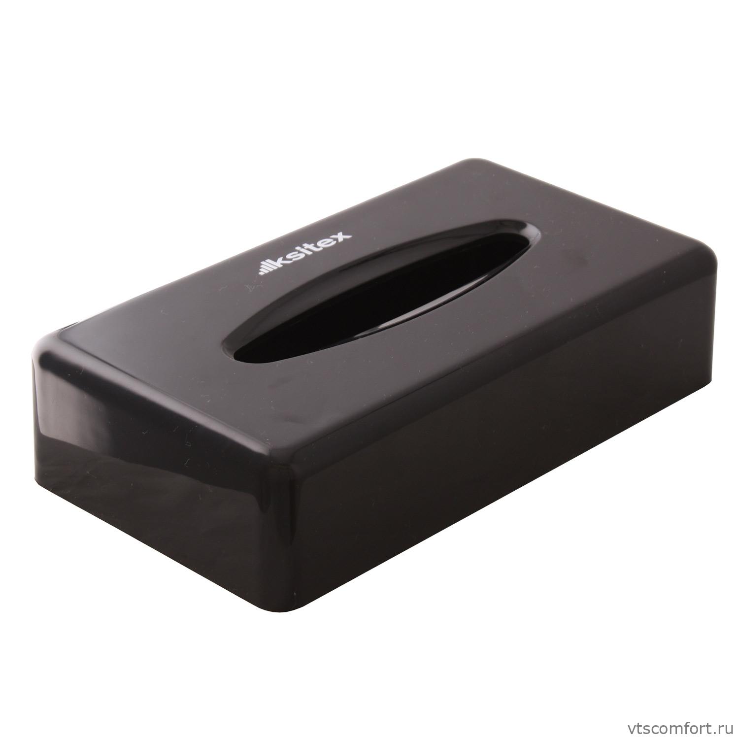 Фото Диспенсер для салфеток Ksitex PB-28B черный настольный Изображение Диспенсер для салфеток Ksitex PB-28B черный настольный