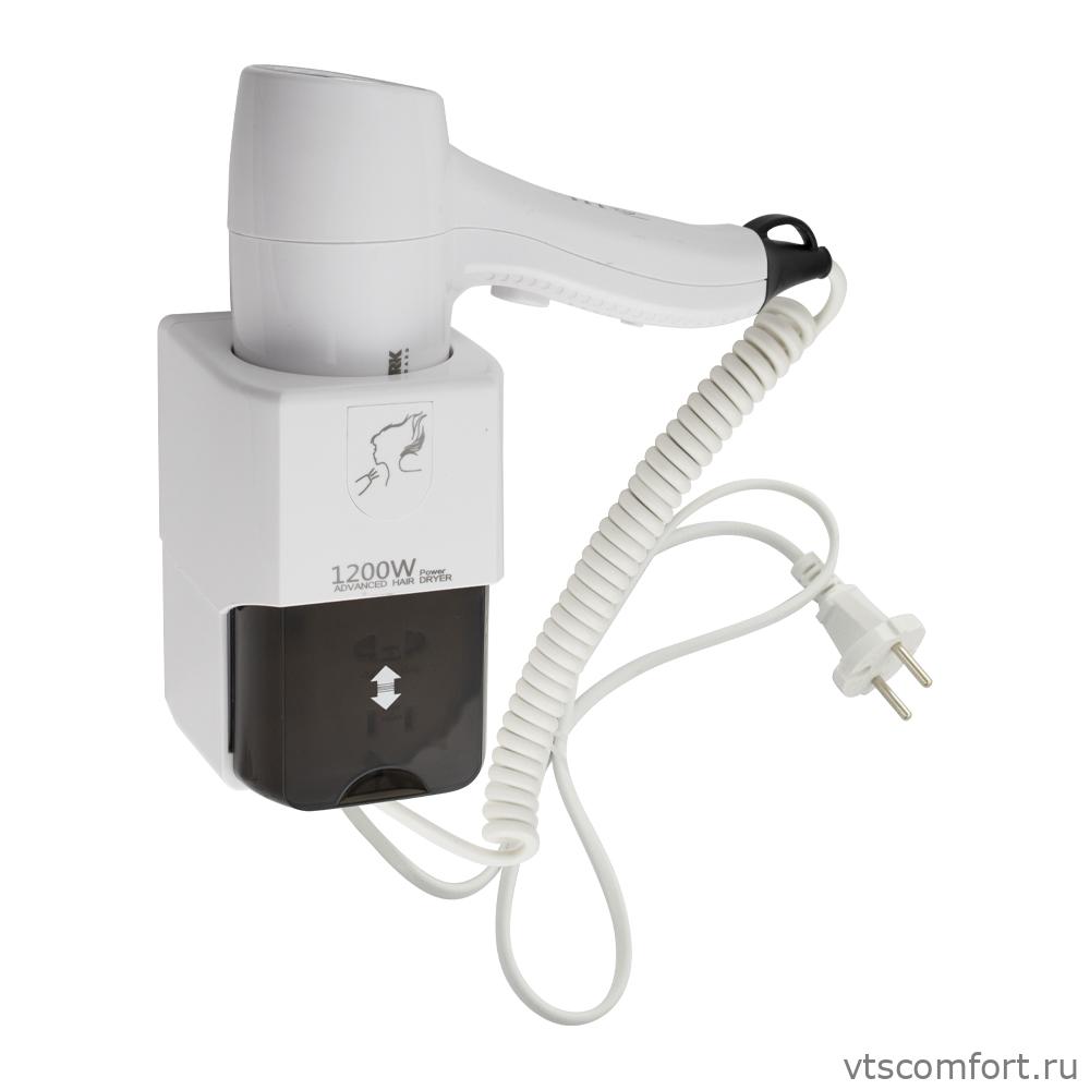 Фото GFmark 6812 Фен настенный для волос 1200 Вт белый Изображение GFmark 6812 Фен настенный для волос 1200 Вт белый