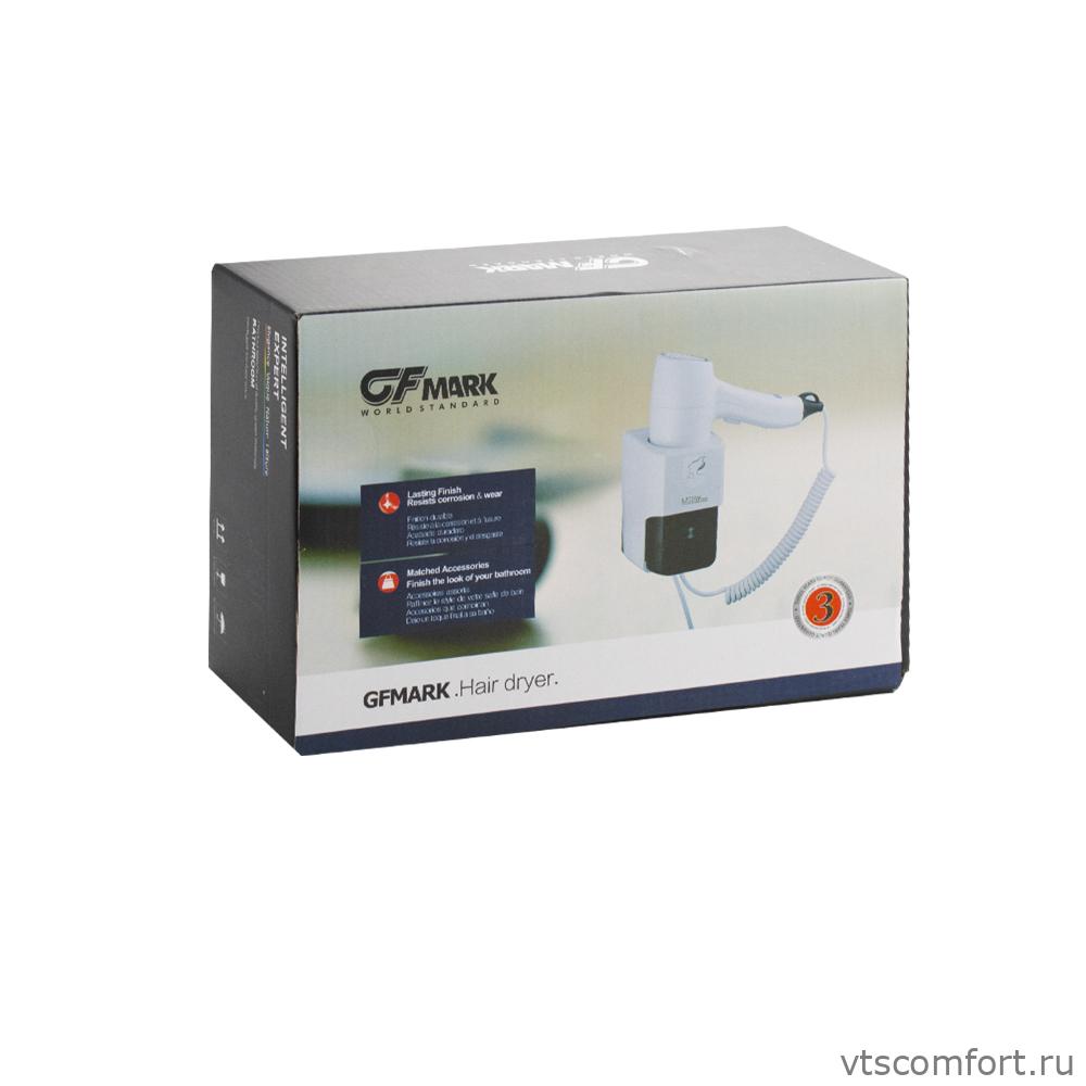 Фото GFmark 6812 Фен настенный для волос 1200 Вт белый Изображение GFmark 6812 Фен настенный для волос 1200 Вт белый