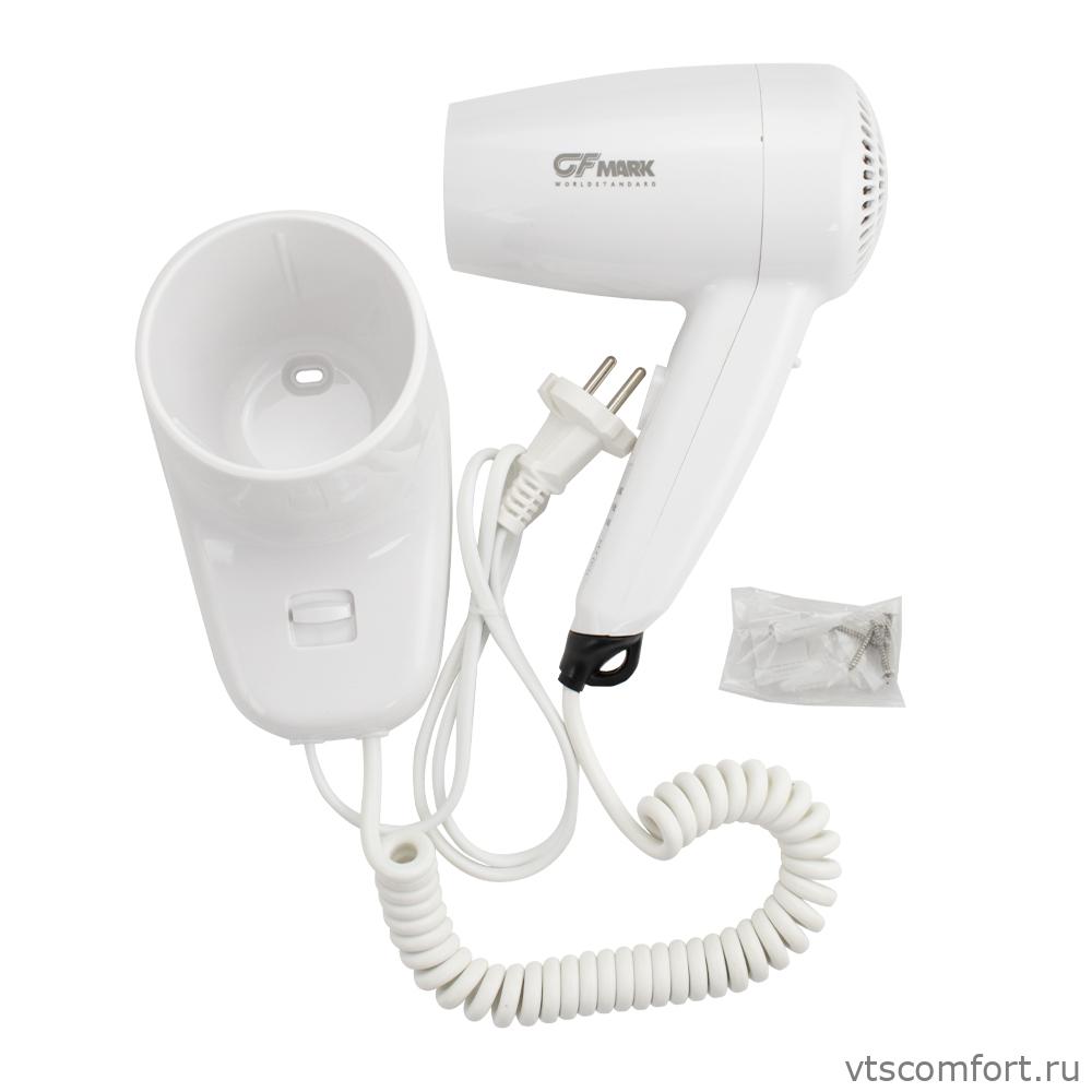 Фото GFmark 6820 Фен настенный для волос 1200 Вт белый Изображение GFmark 6820 Фен настенный для волос 1200 Вт белый