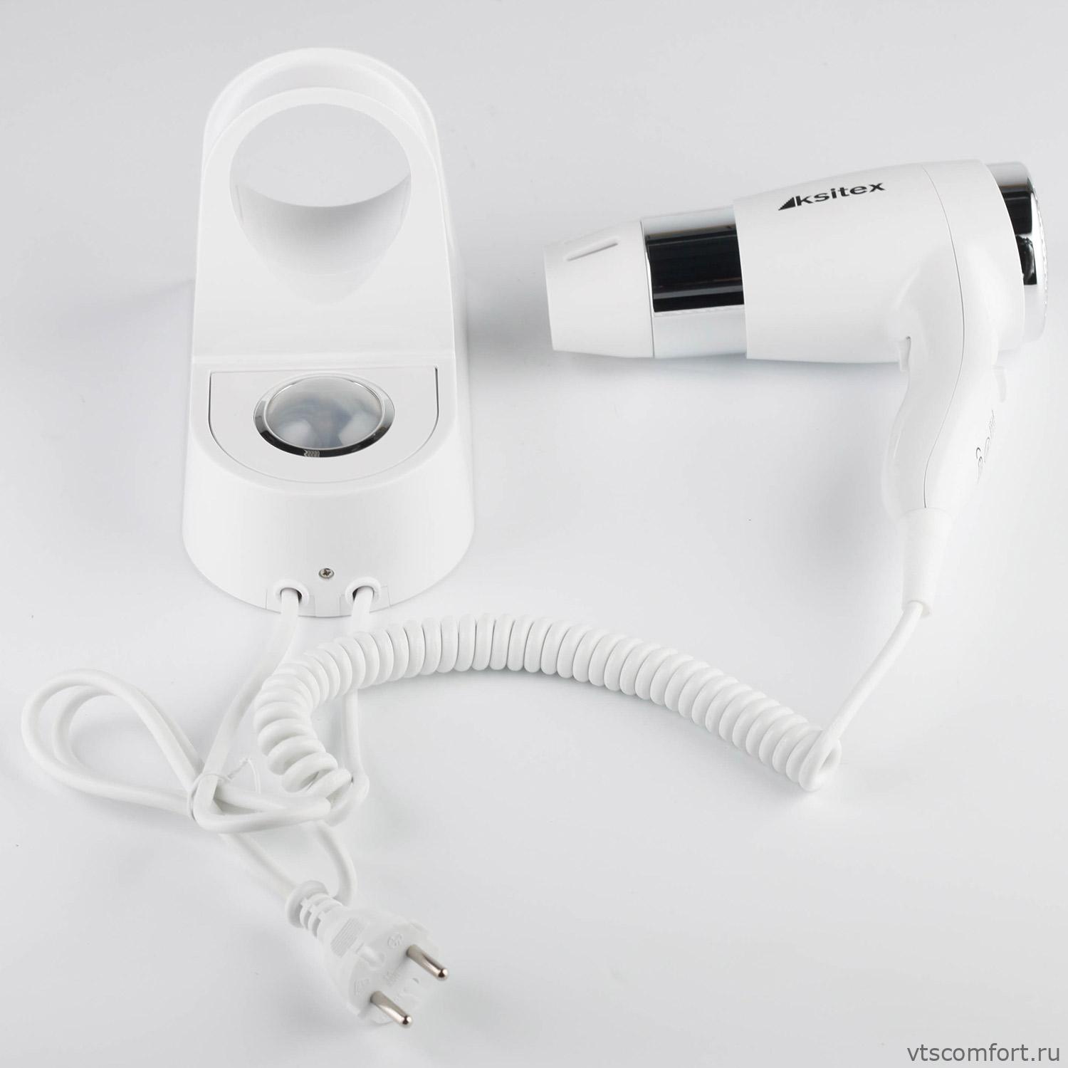 Фото Ksitex F-1400WL Фен настенный для волос 1400 Вт белый Изображение Ksitex F-1400WL Фен настенный для волос 1400 Вт белый