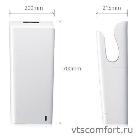 Фото Погружная сушилка для рук Ksitex UV-9999C JET высокоскоростная Изображение Погружная сушилка для рук Ksitex UV-9999C JET высокоскоростная