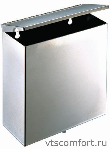 Фото Урна для мусора настенная NOFER 09004.S 5,7 л металл матовая Изображение Урна для мусора настенная NOFER 09004.S 5,7 л металл матовая