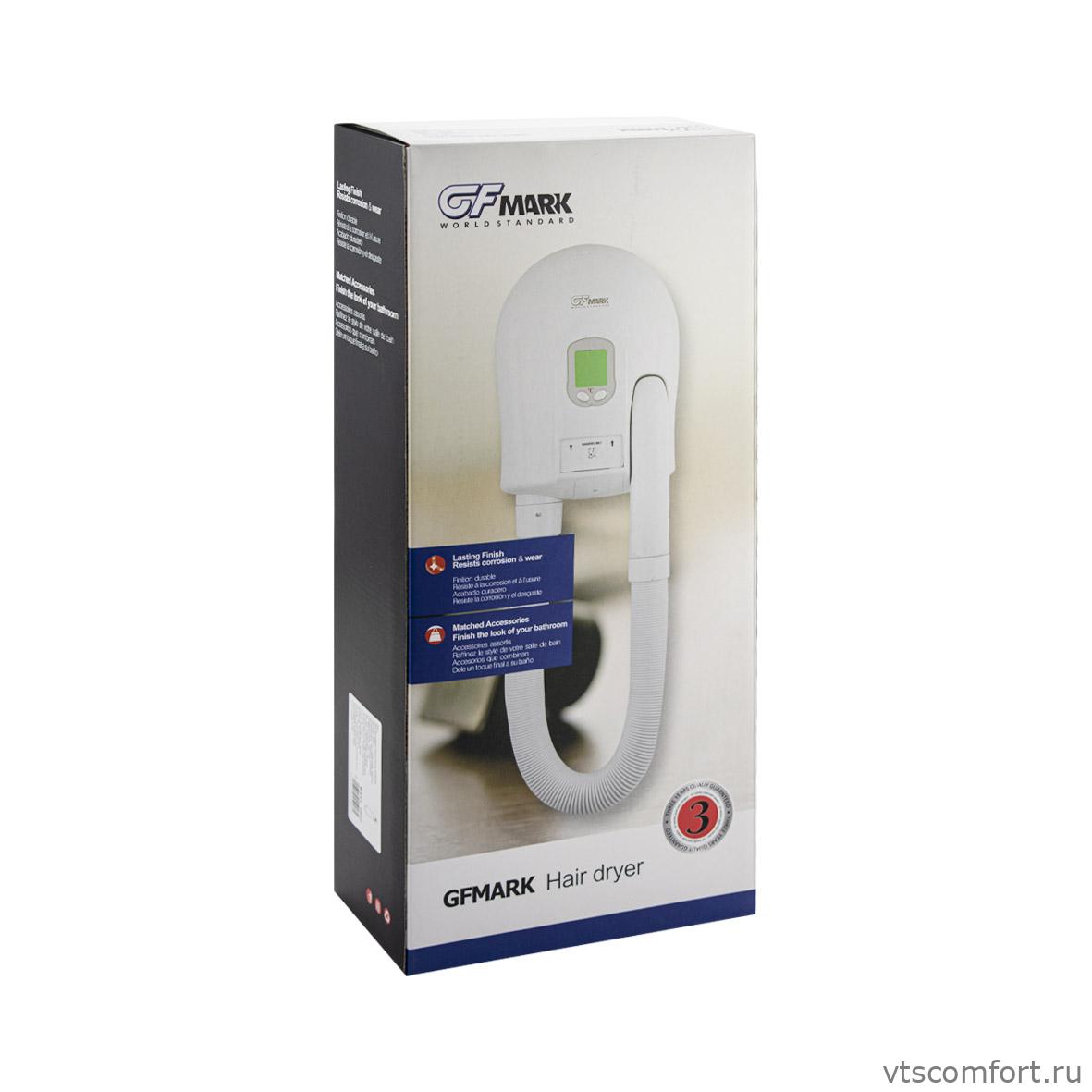 Фото Фен для волос настенный GFmark 6822 1000Вт Изображение Фен для волос настенный GFmark 6822 1000Вт