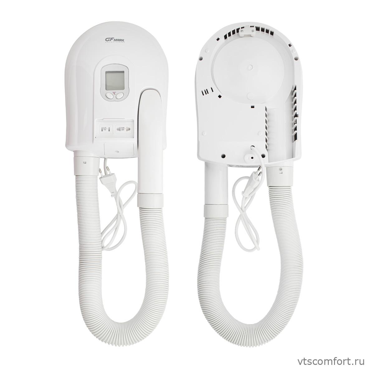 Фото Фен для волос настенный GFmark 6822 1000Вт Изображение Фен для волос настенный GFmark 6822 1000Вт