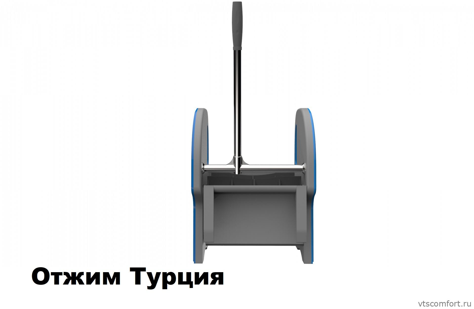 Фото Metal Clean Науми 3 Ведро на колесах с отжимом Турция Изображение Metal Clean Науми 3 Ведро на колесах с отжимом Турция