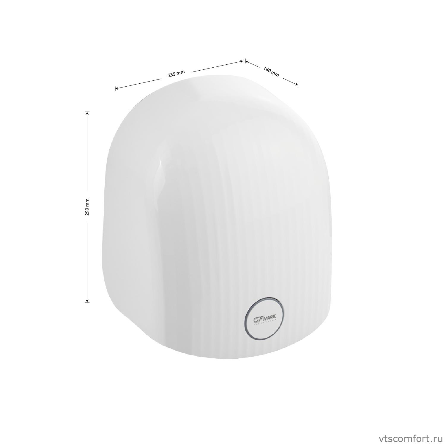 Фото Скоростная сушилка для рук Gfmark 6870 белая Изображение Скоростная сушилка для рук Gfmark 6870 белая