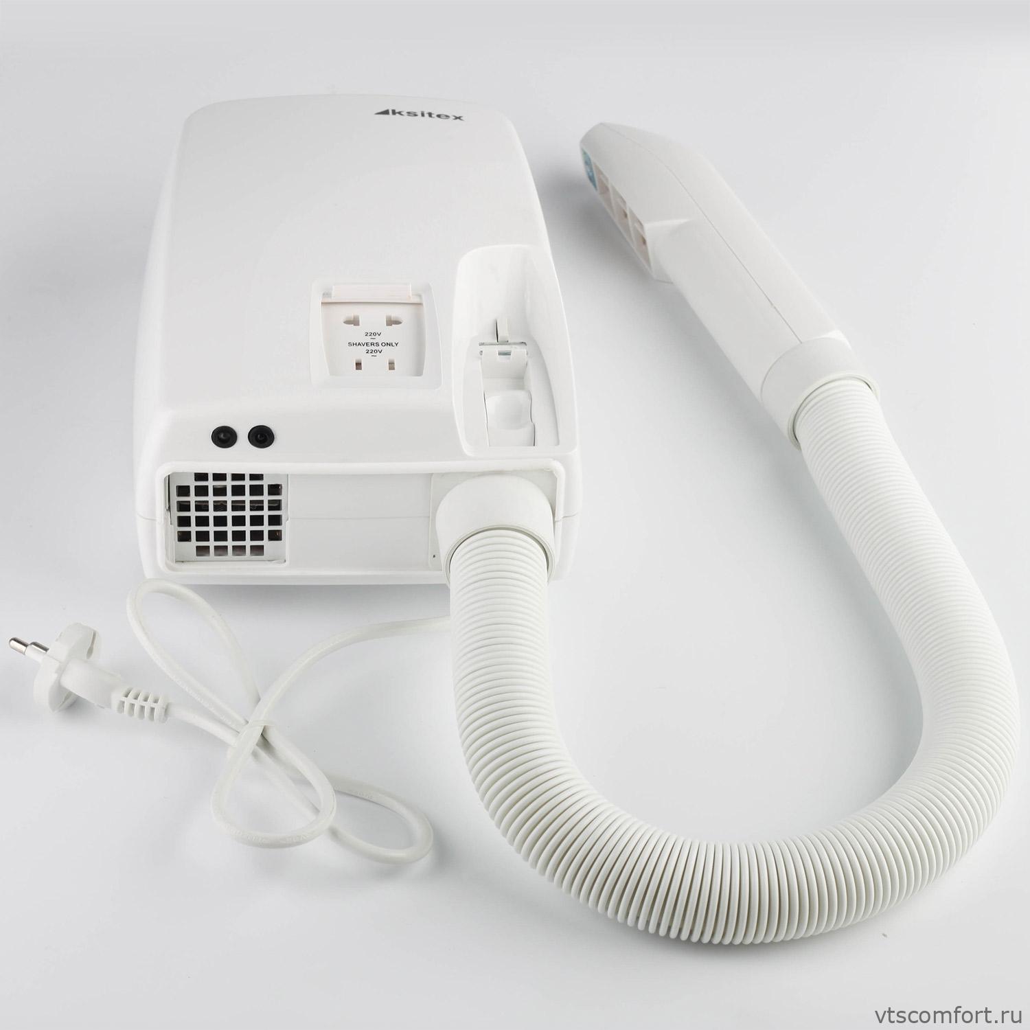 Фото Сушилка для рук и фен для волос Ksitex F-2000А1 настенный Изображение Сушилка для рук и фен для волос Ksitex F-2000А1 настенный