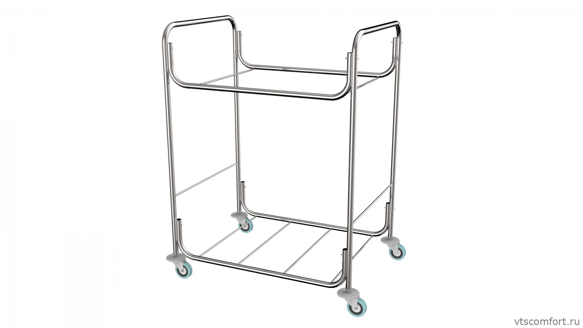 Фото Тележка для белья Metal Clean Долорес без мешка Изображение Тележка для белья Metal Clean Долорес без мешка