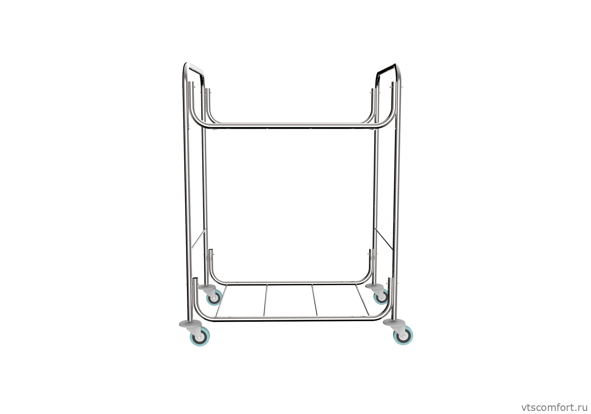 Фото Тележка для белья Metal Clean Долорес без мешка Изображение Тележка для белья Metal Clean Долорес без мешка