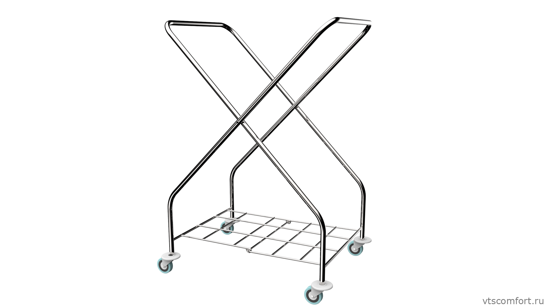 Фото Тележка для белья Metal Clean Жозефина без мешка Изображение Тележка для белья Metal Clean Жозефина без мешка