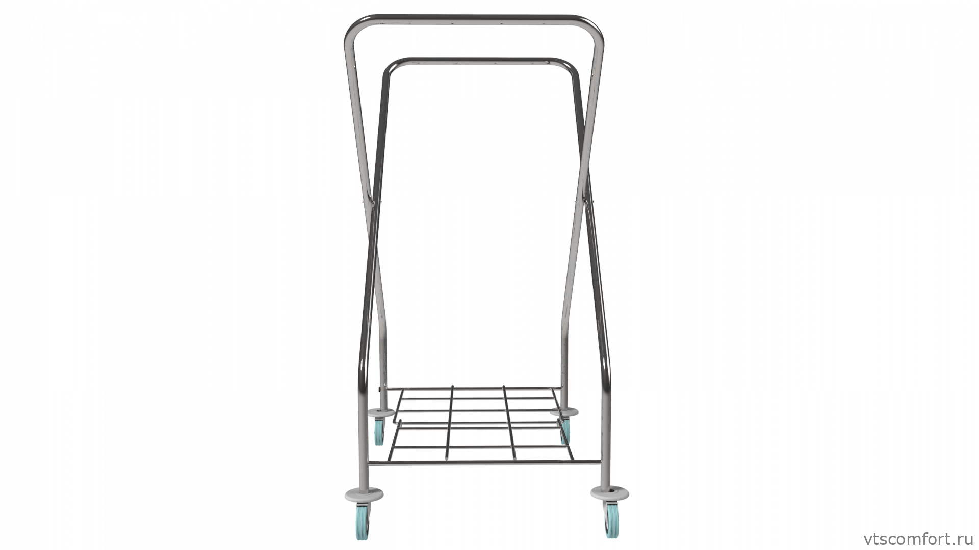 Фото Тележка для белья Metal Clean Жозефина с мешком на 240 литров Изображение Тележка для белья Metal Clean Жозефина с мешком на 240 литров