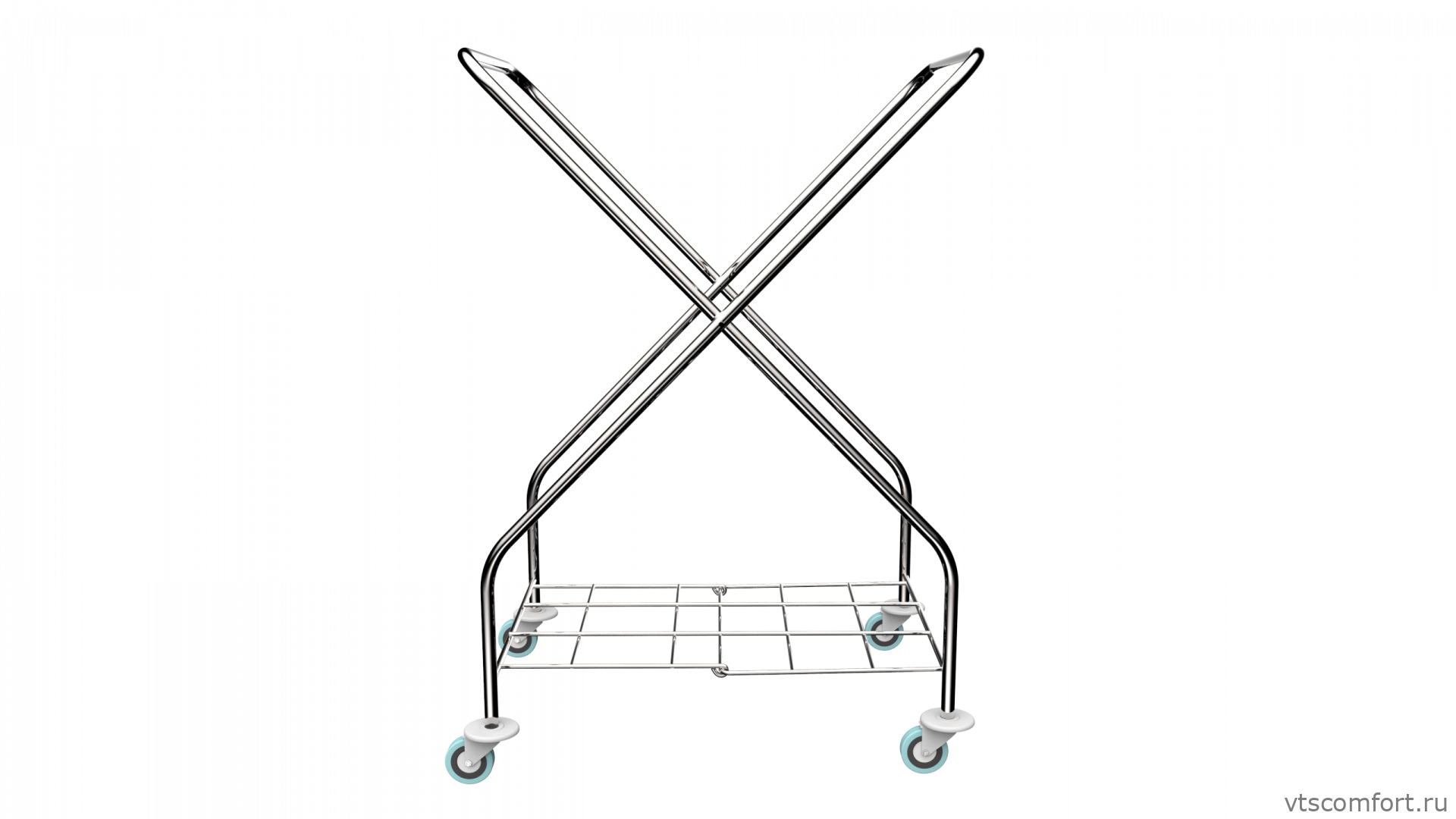 Фото Тележка для белья Metal Clean Жозефина без мешка Изображение Тележка для белья Metal Clean Жозефина без мешка