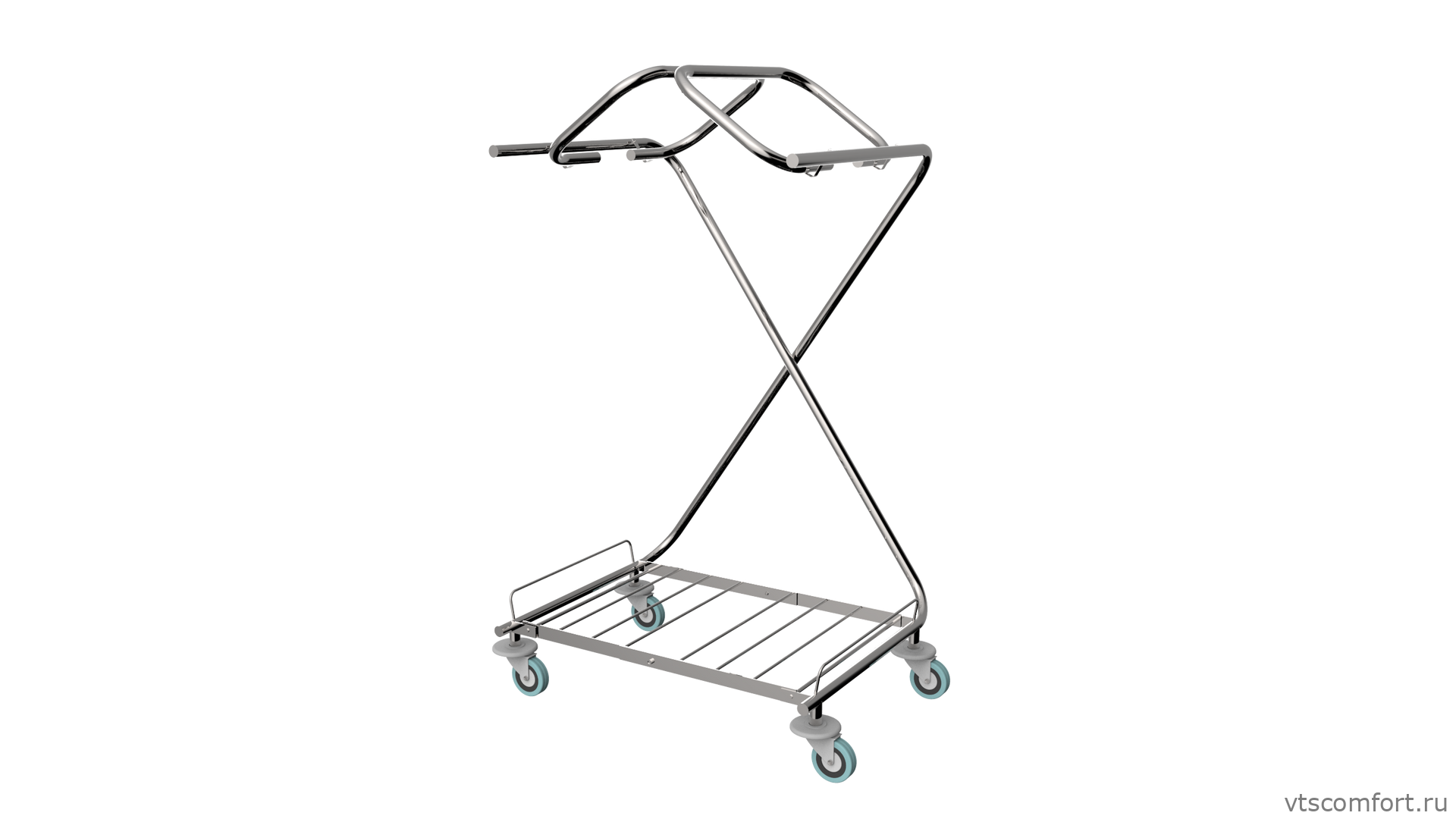 Фото Тележка для мусорного мешка Metal Clean Кармен с клипсами Изображение Тележка для мусорного мешка Metal Clean Кармен с клипсами