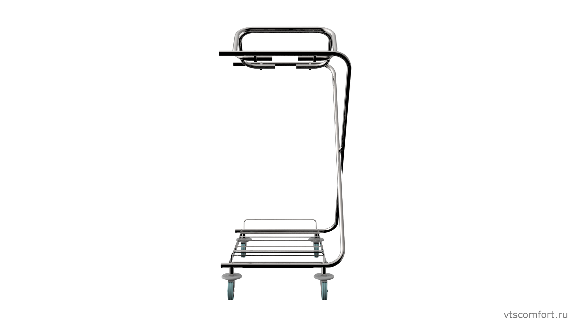 Фото Тележка для мусорного мешка Metal Clean Кармен с клипсами Изображение Тележка для мусорного мешка Metal Clean Кармен с клипсами