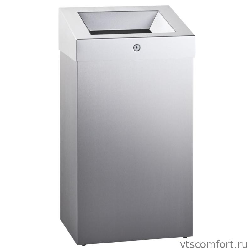 Фото Урна для мусора настенная/напольная Merida KSM102.R 47 литров матовая Изображение Урна для мусора настенная/напольная Merida KSM102.R 47 литров матовая