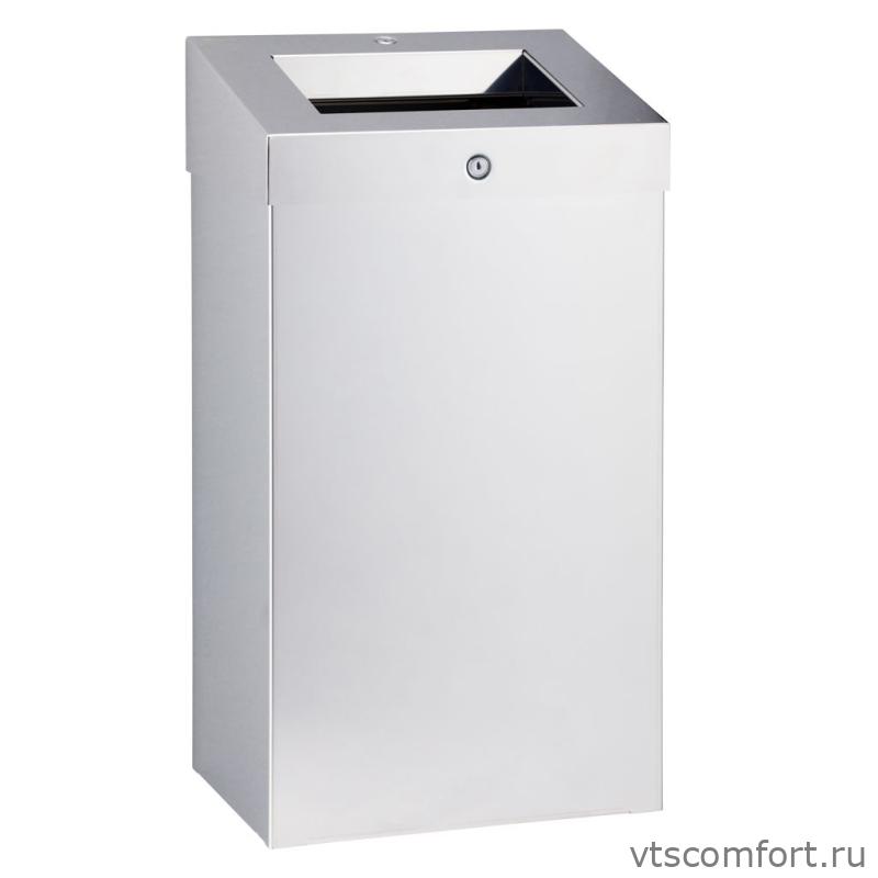 Фото Урна для мусора настенная/напольная Merida KSP102.R 47 литров глянцевая Изображение Урна для мусора настенная/напольная Merida KSP102.R 47 литров глянцевая