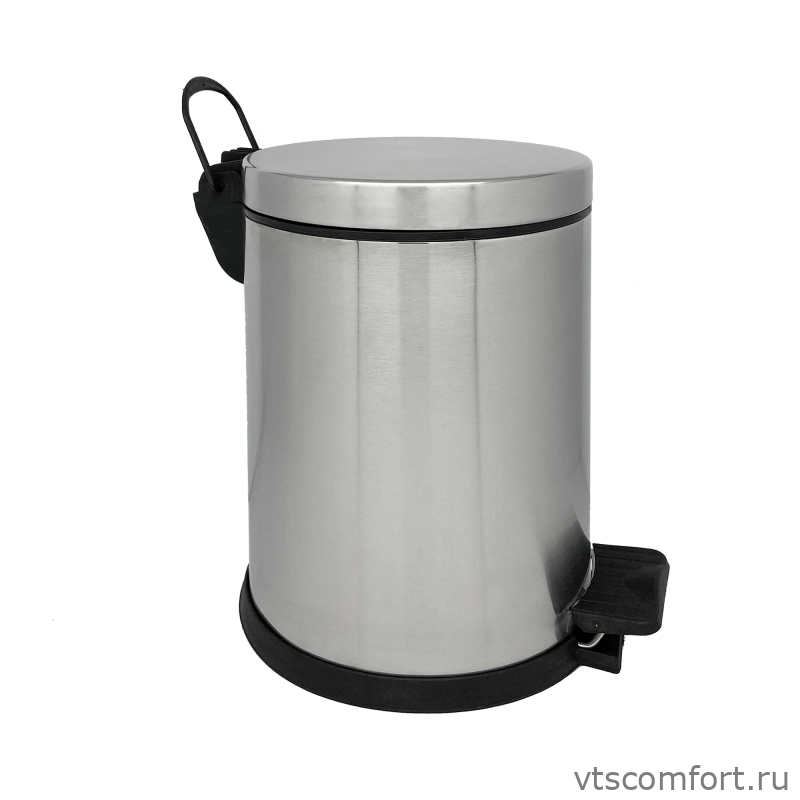 Фото Урна с педалью полированная Merida KIP479 5 литров Изображение Урна с педалью полированная Merida KIP479 5 литров