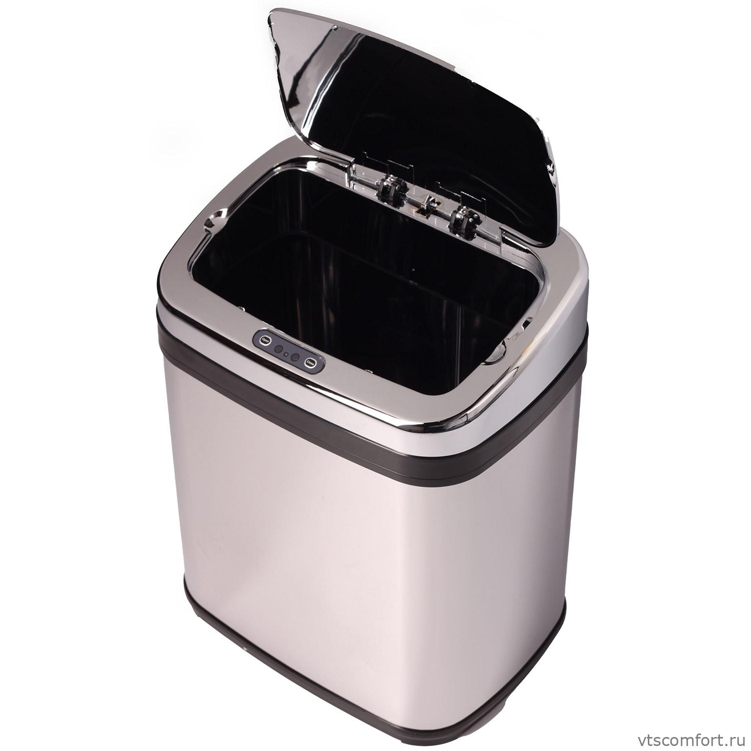 Фото Сенсорная урна Ksitex AGB-20S 20 литров глянцевый хром Изображение Сенсорная урна Ksitex AGB-20S 20 литров глянцевый хром