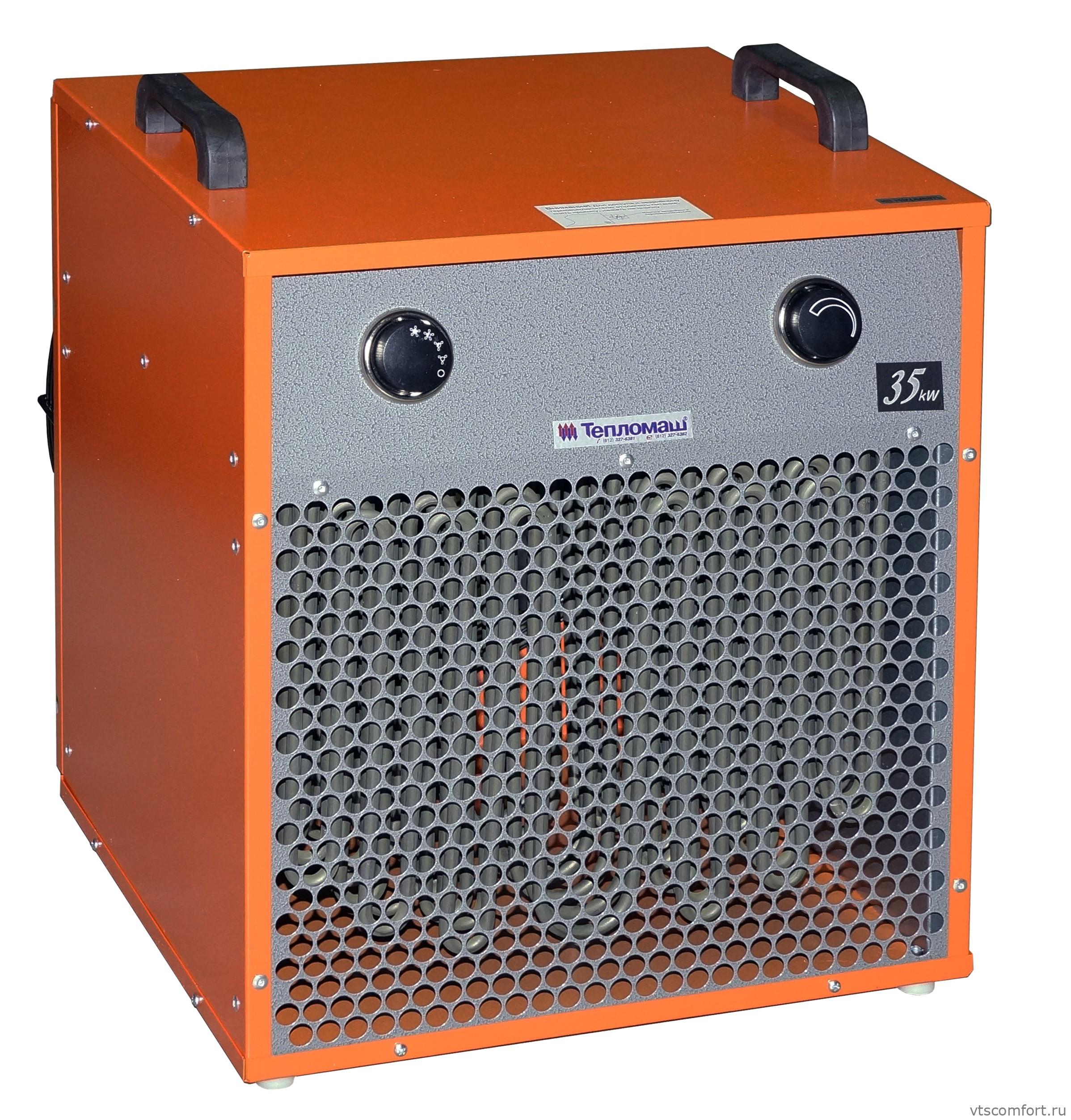 Фото Электрическая тепловая пушка Тепломаш КЭВ-35Т20Е 0/20/35 кВт 380В Изображение Электрическая тепловая пушка Тепломаш КЭВ-35Т20Е 0/20/35 кВт 380В