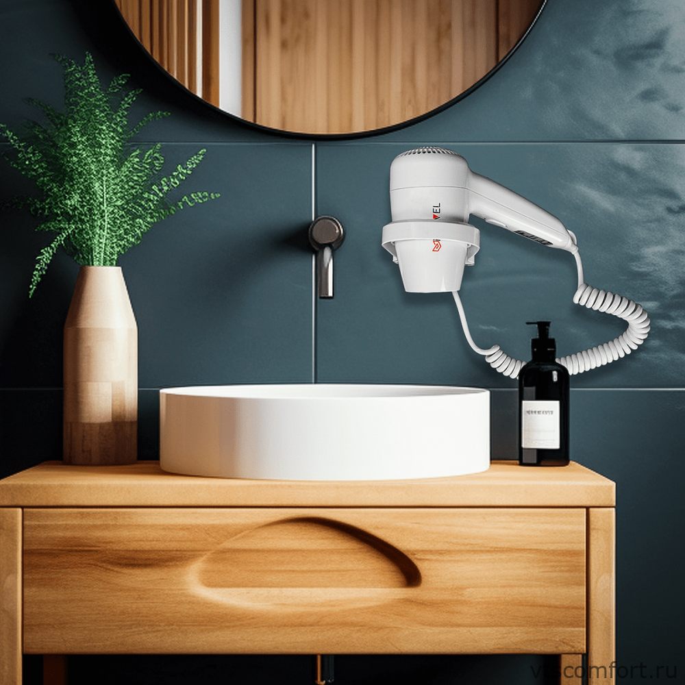 Фото Meyvel MF3-1300 фен для волос 1300Вт белый настенный Изображение Meyvel MF3-1300 фен для волос 1300Вт белый настенный