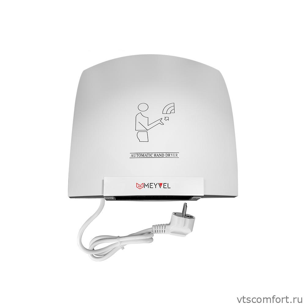 Фото Meyvel MH1-1800P1 Cушилка для рук 1800Вт белый пластик Изображение Meyvel MH1-1800P1 Cушилка для рук 1800Вт белый пластик