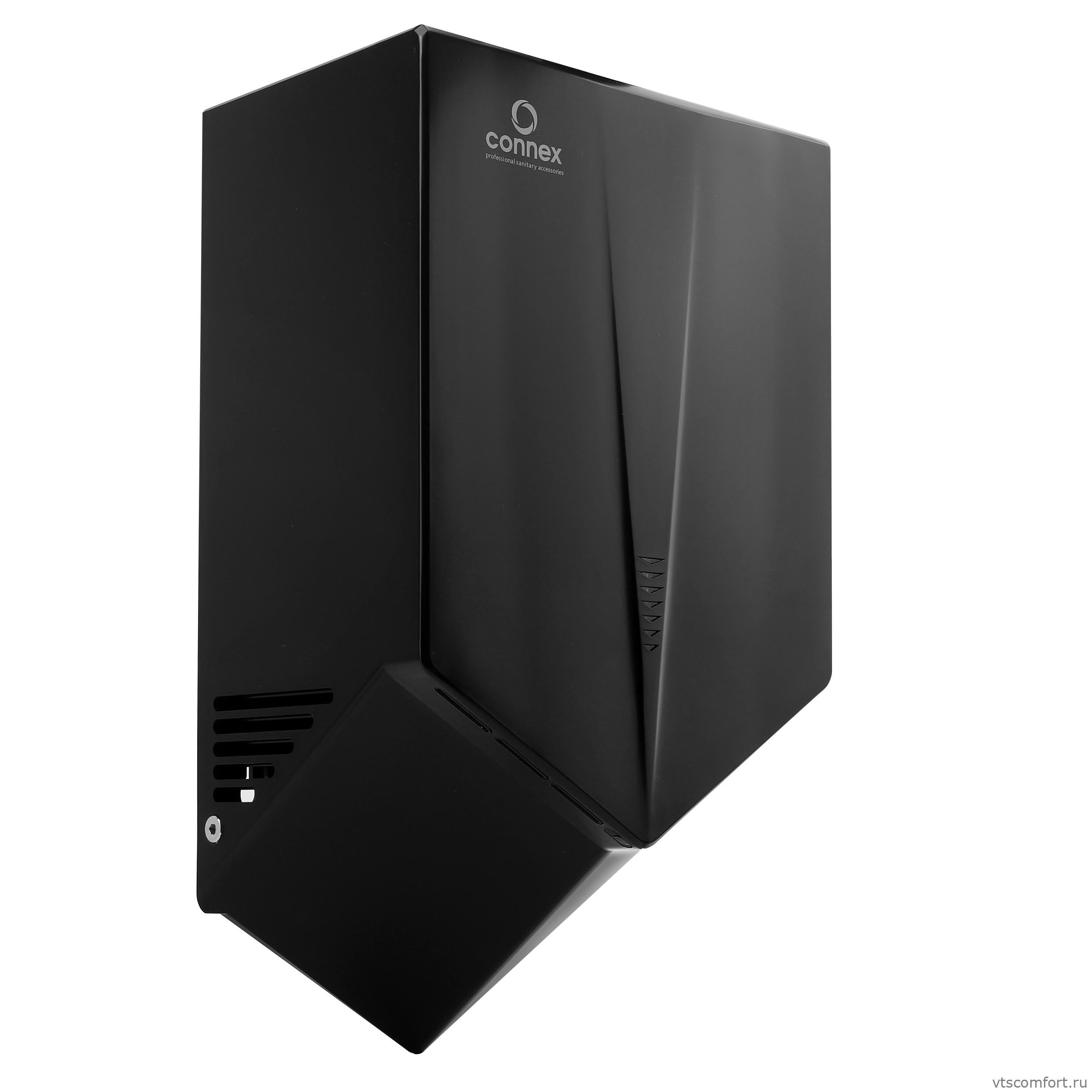 Фото Скоростная сушилка для рук черная Connex HD-150 V AIR TURBO Black Изображение Скоростная сушилка для рук черная Connex HD-150 V AIR TURBO Black