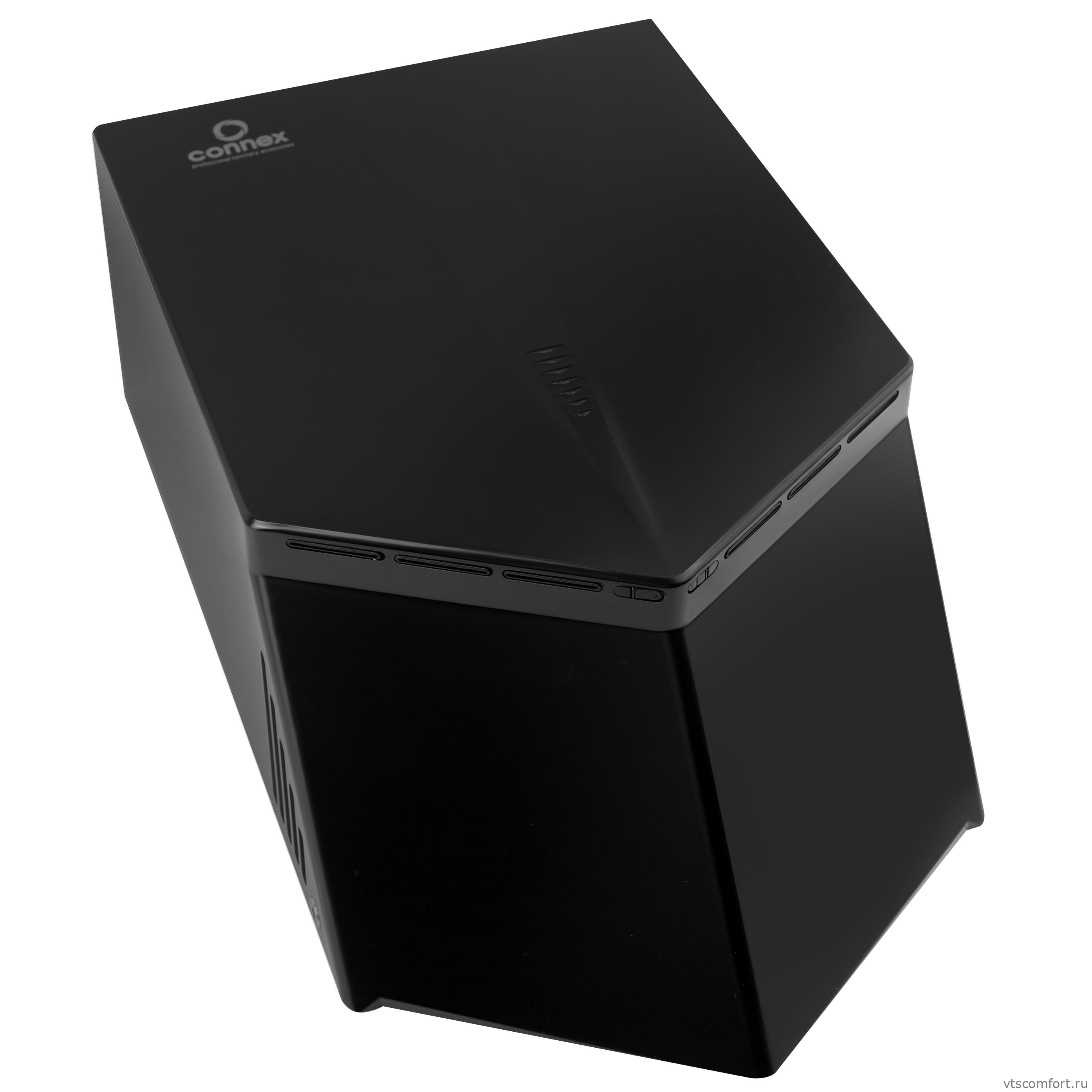 Фото Скоростная сушилка для рук черная Connex HD-150 V AIR TURBO Black Изображение Скоростная сушилка для рук черная Connex HD-150 V AIR TURBO Black