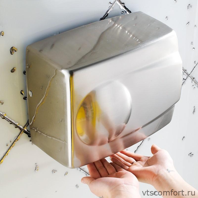 Фото Сушилка для рук Neoclima NHD-1.5M 1500Вт матовая нержавейка Изображение Сушилка для рук Neoclima NHD-1.5M 1500Вт матовая нержавейка