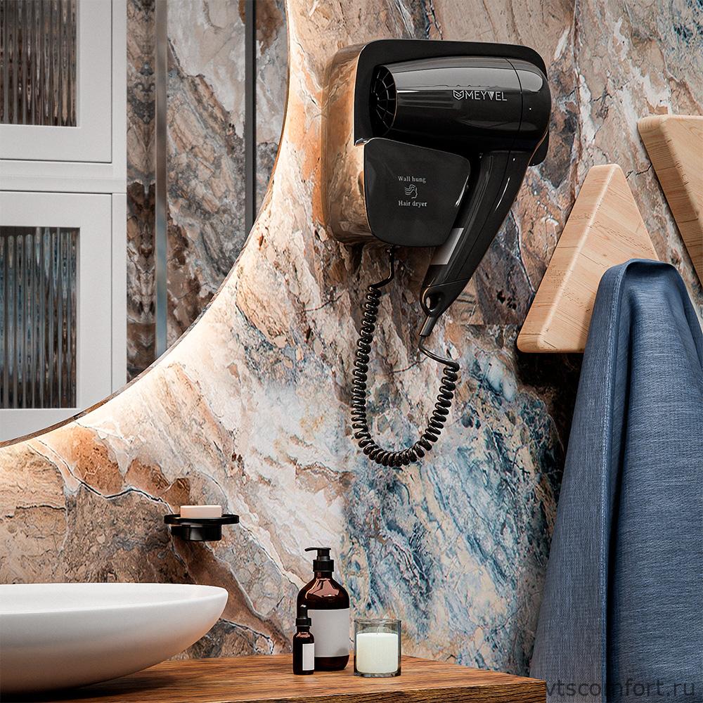Фото Meyvel MF4-1300 фен для волос 1300Вт черный настенный Изображение Meyvel MF4-1300 фен для волос 1300Вт черный настенный