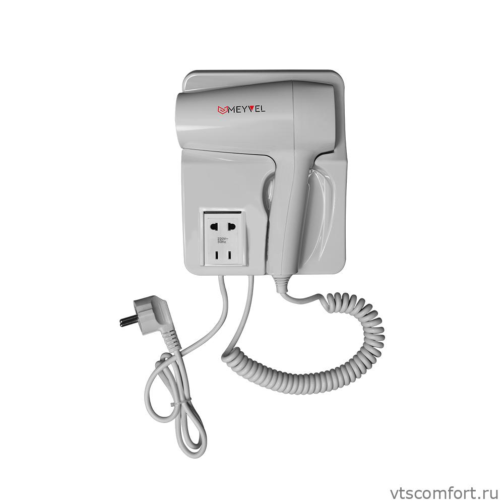 Фото Meyvel MF5S-1600 фен для волос 1600Вт белый настенный Изображение Meyvel MF5S-1600 фен для волос 1600Вт белый настенный
