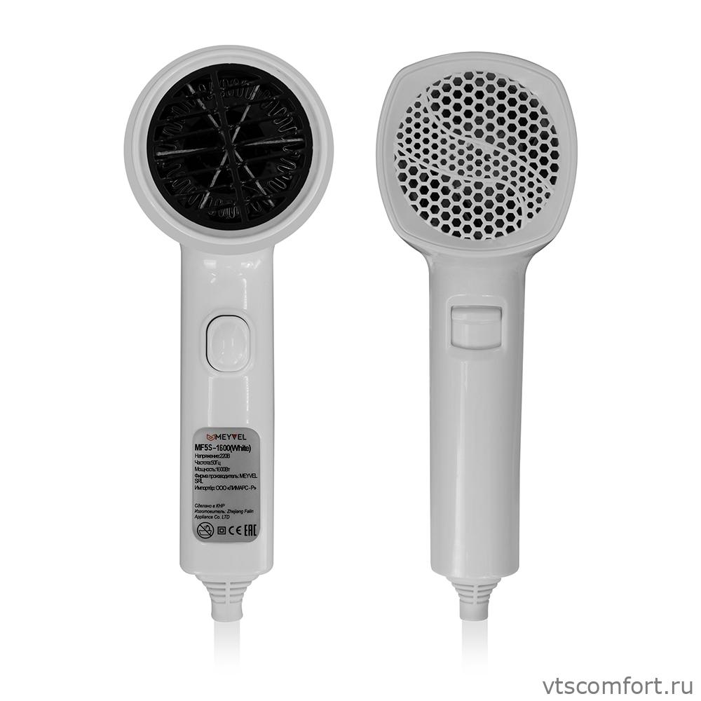 Фото Meyvel MF5S-1600 фен для волос 1600Вт белый настенный Изображение Meyvel MF5S-1600 фен для волос 1600Вт белый настенный