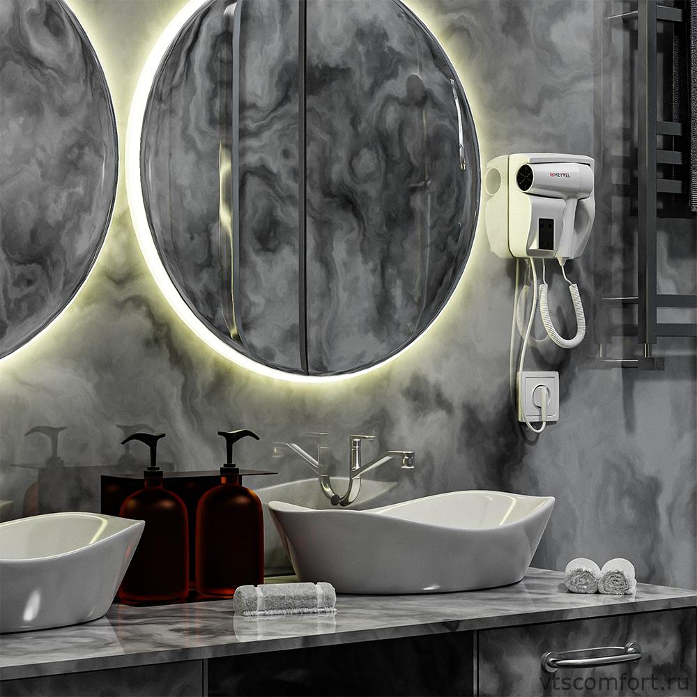 Фото Meyvel MF5S-1600 фен для волос 1600Вт белый настенный Изображение Meyvel MF5S-1600 фен для волос 1600Вт белый настенный