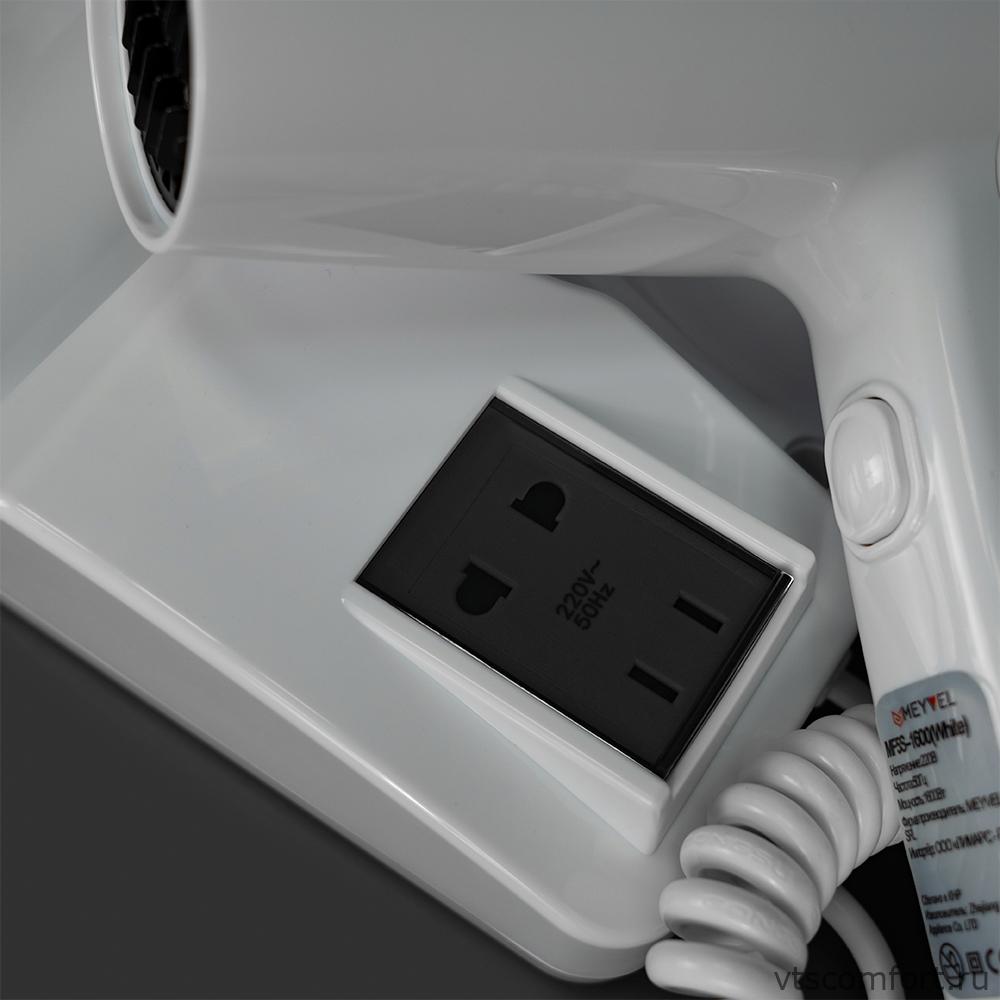 Фото Meyvel MF5S-1600 фен для волос 1600Вт белый настенный Изображение Meyvel MF5S-1600 фен для волос 1600Вт белый настенный