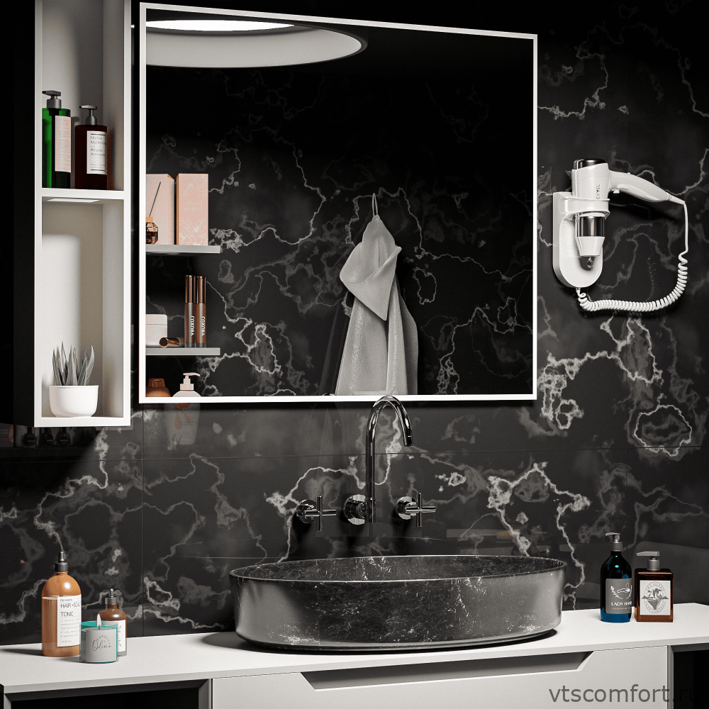 Фото Meyvel MF6-1600 фен для волос 1600Вт белый настенный Изображение Meyvel MF6-1600 фен для волос 1600Вт белый настенный