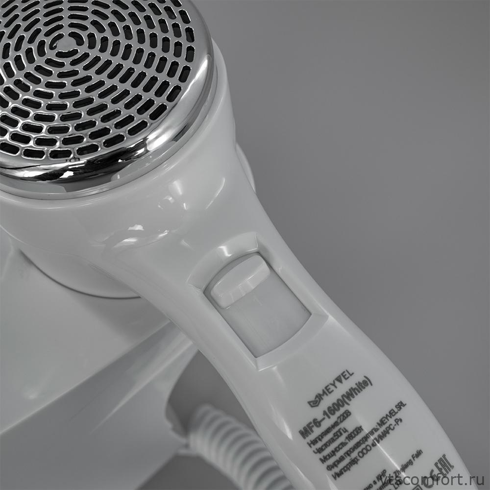 Фото Meyvel MF6-1600 фен для волос 1600Вт белый настенный Изображение Meyvel MF6-1600 фен для волос 1600Вт белый настенный