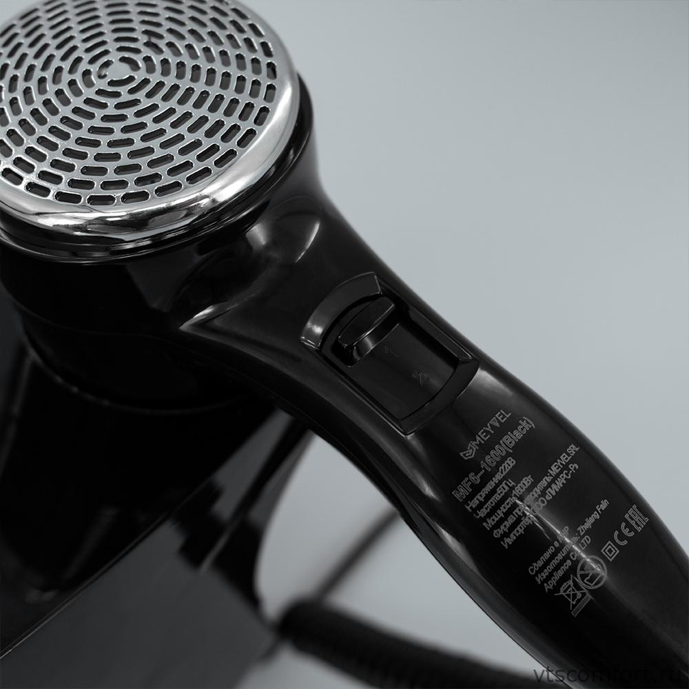Фото Meyvel MF6-1600 фен для волос 1600Вт черный настенный Изображение Meyvel MF6-1600 фен для волос 1600Вт черный настенный